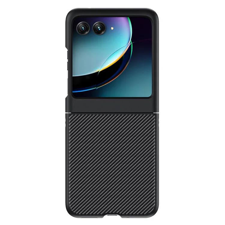 Kevlar Print Carbon Fiber Case For Motorola Razr40Ultra Fashion Anti-drop Cover Anti-knock Cases For Razr 40 Ultra