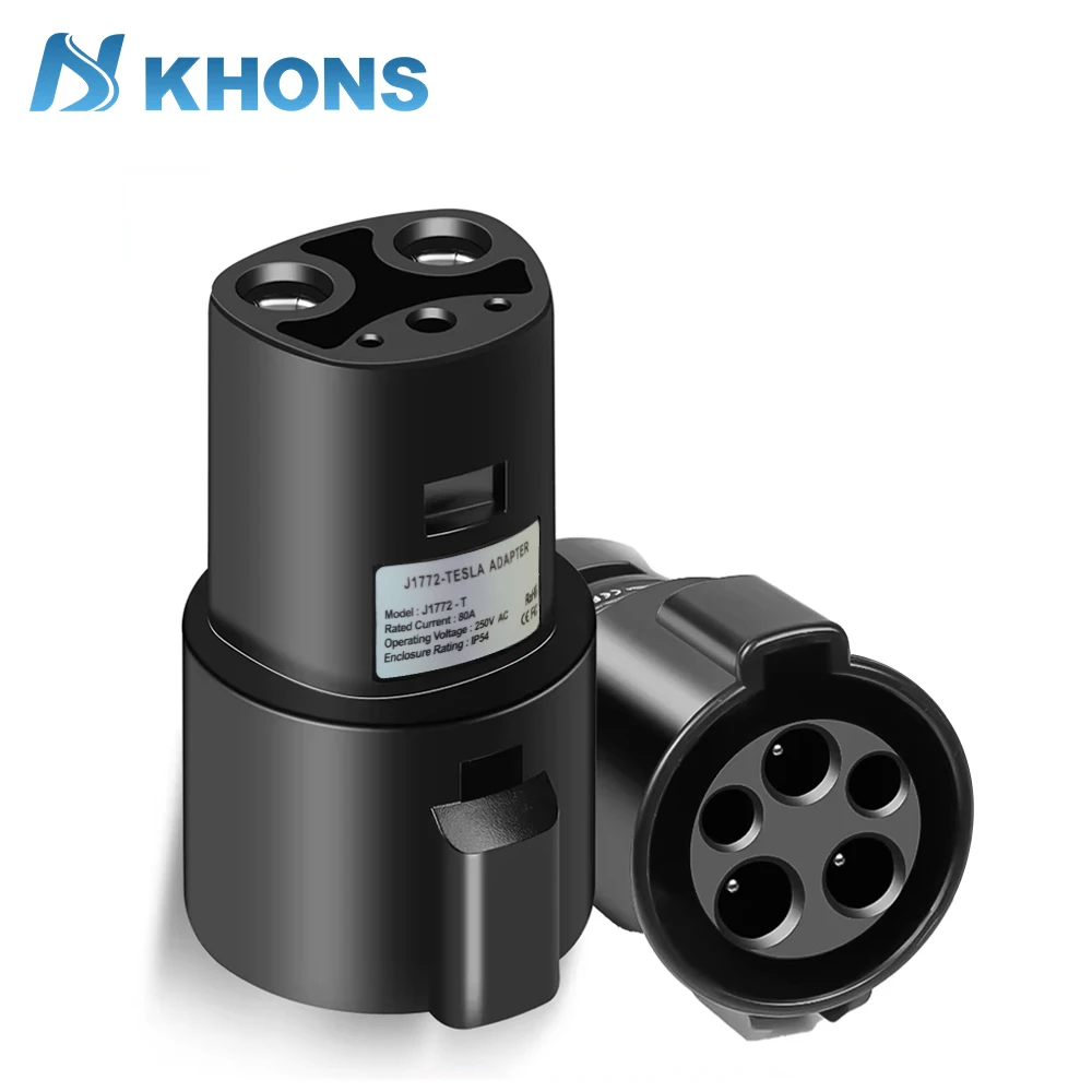 

Khons Electric Vehicle Adapter Charging Type1 J1772 For Tesla Model X Y 3 S For EV Charger Connector Conversion