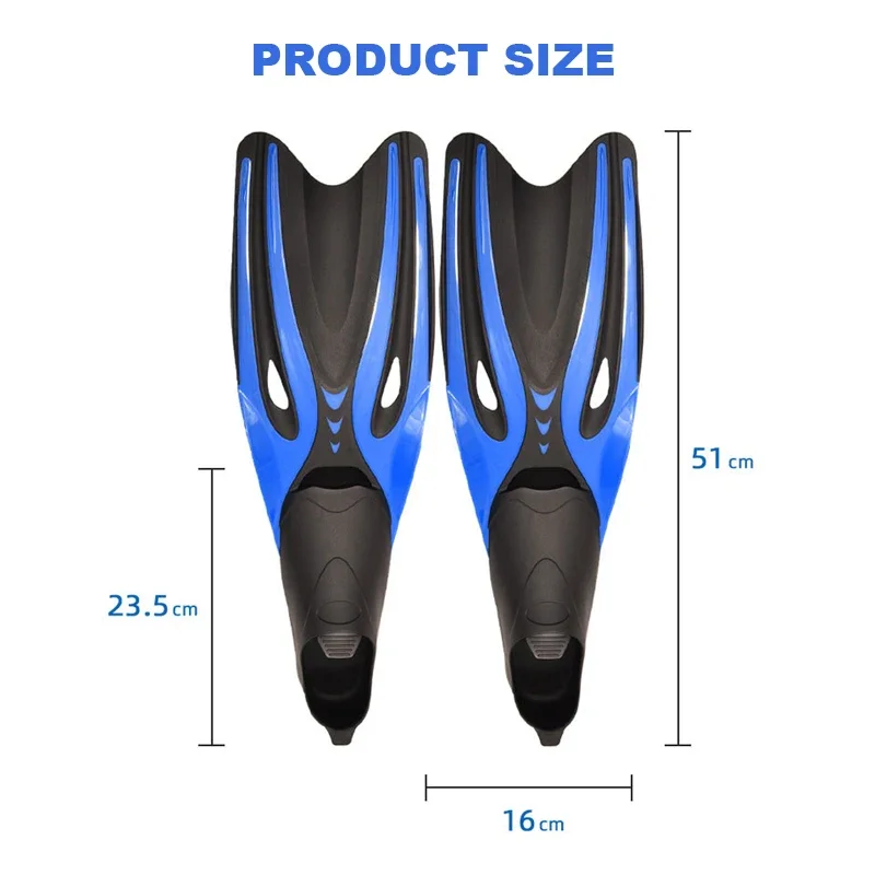 Aletas de goma antideslizantes para adultos, TPR, flexibles, profesionales, cómodos, para natación, buceo, esnórquel, deportes acuáticos, zapatos de