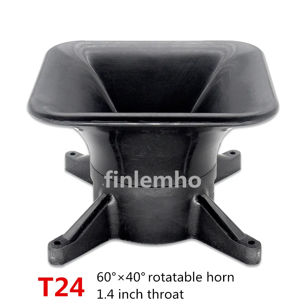 T24 DJ Speaker Horn 60*40 Coverage Waveguide 1.4 Inch Throat For Public Address System Professional Audio Loudspeaker System