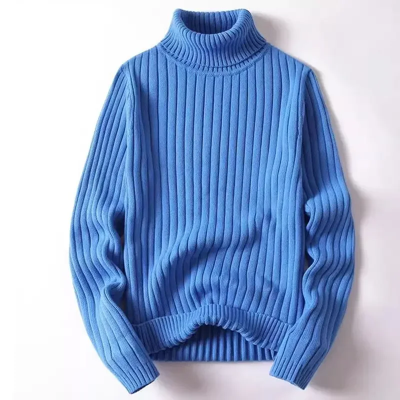 

Solid Color Base Layer Knitwear Sweaters Fall Winter 2025 New Men Thickened Smart Casual Pullovers Male Trend Versatile Sweater
