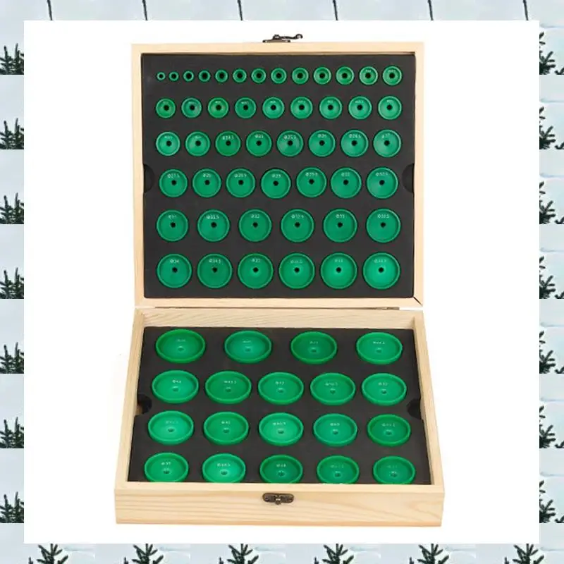 

ABLG Heavy Duty 68PCS Watch Press Dies Set Round Deep Curved Watch Crystal Watch Back Pressing Tools For Watchmakers