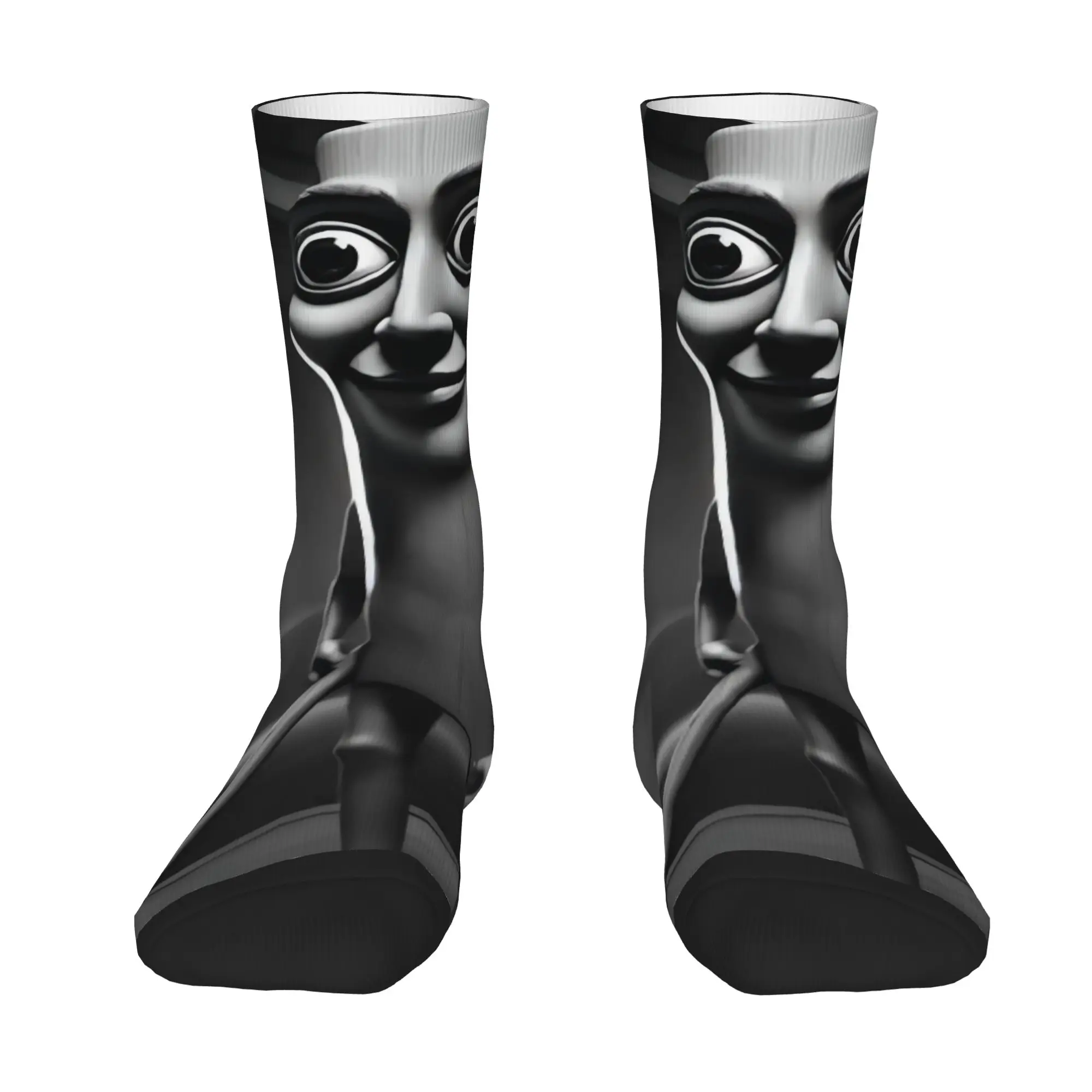 Funny Sock  Tung Tung Tung Sahur 2 Harajuku Seamless Pattern Printed Men Crew Socks Casual Men's Socks