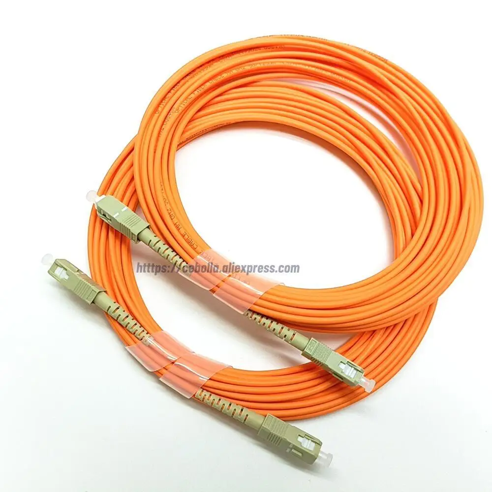 10 قطعة/الوحدة LC-LC UPC OM3 كابل الألياف البصرية |   سلك تصحيح الألياف المزدوج متعدد الأوضاع 10G 1/2/3/5/10 م