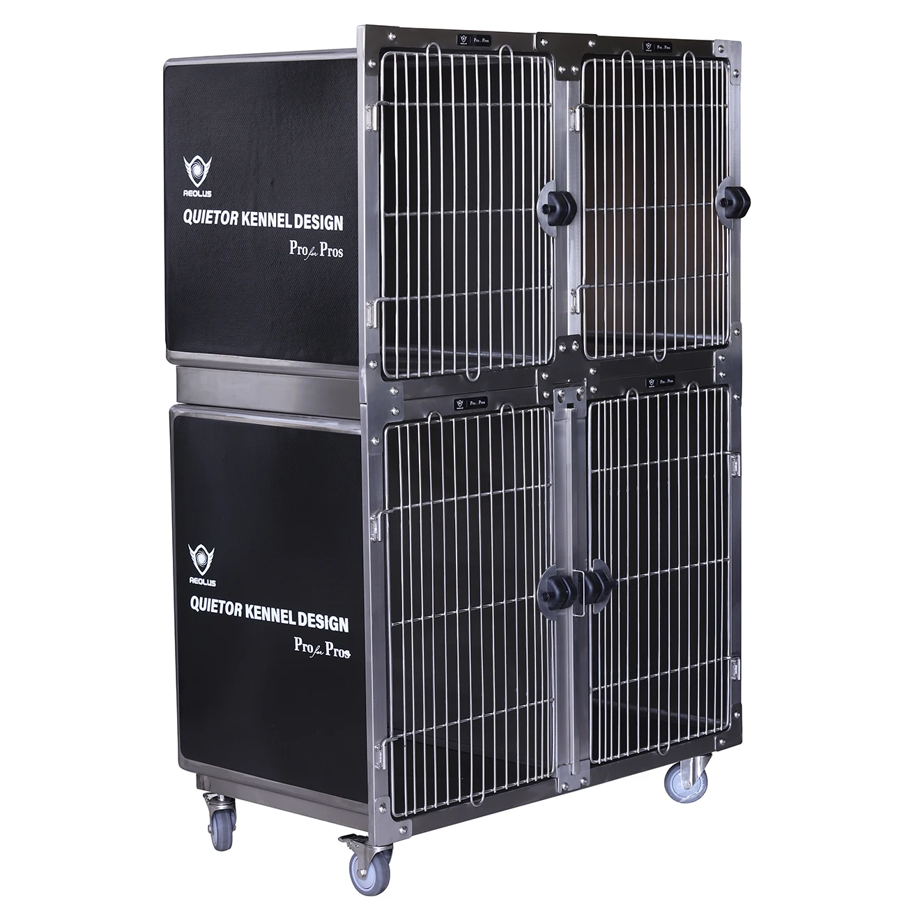 Rounded Corner Design Sanitary Germicidal Veterinary Cage Factory Wholesale Durable Stainless Steel Pet Cage House