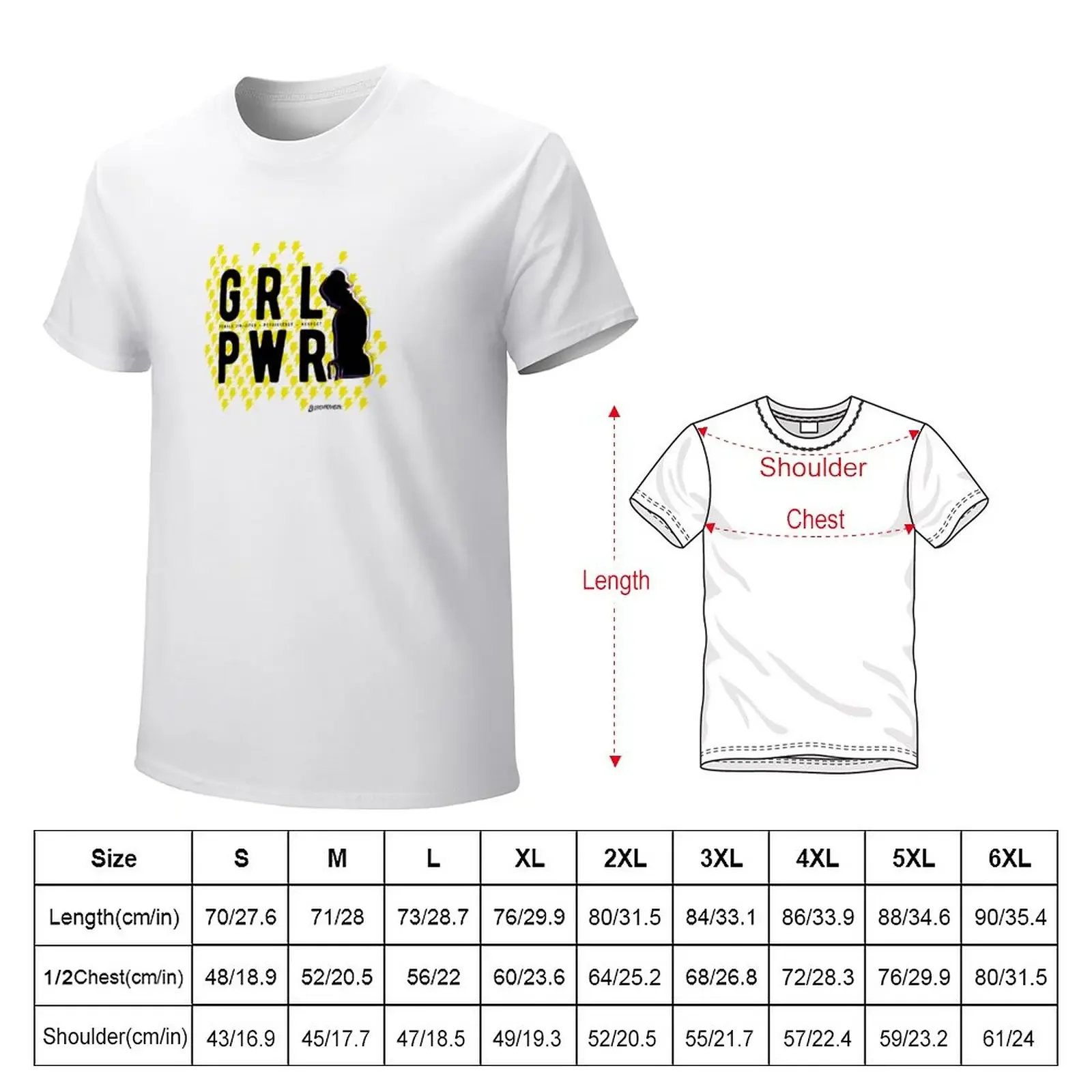 GRL PWR - Girl Power BJJ T-Shirt sports fans customizeds anime men graphic t shirts