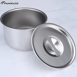 304 Stainless Steel Rice Bowl With Lid Soup Bowl Steamed Rice Bowl Anti-Scalding Child Small Bowl Korean Cuisine Kitchen Tools