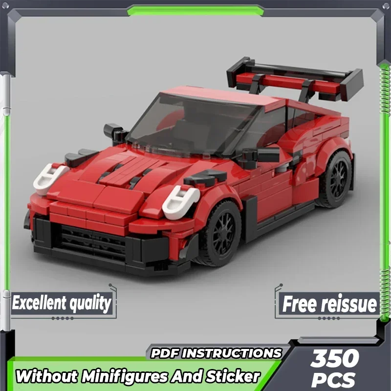 City Supercar รุ่น Moc อาคารอิฐ Speed Champion GT3 ฿เทคโนโลยี Modular Blocks ของขวัญของเล่นคริสต์มาส DIY ชุดประกอบ