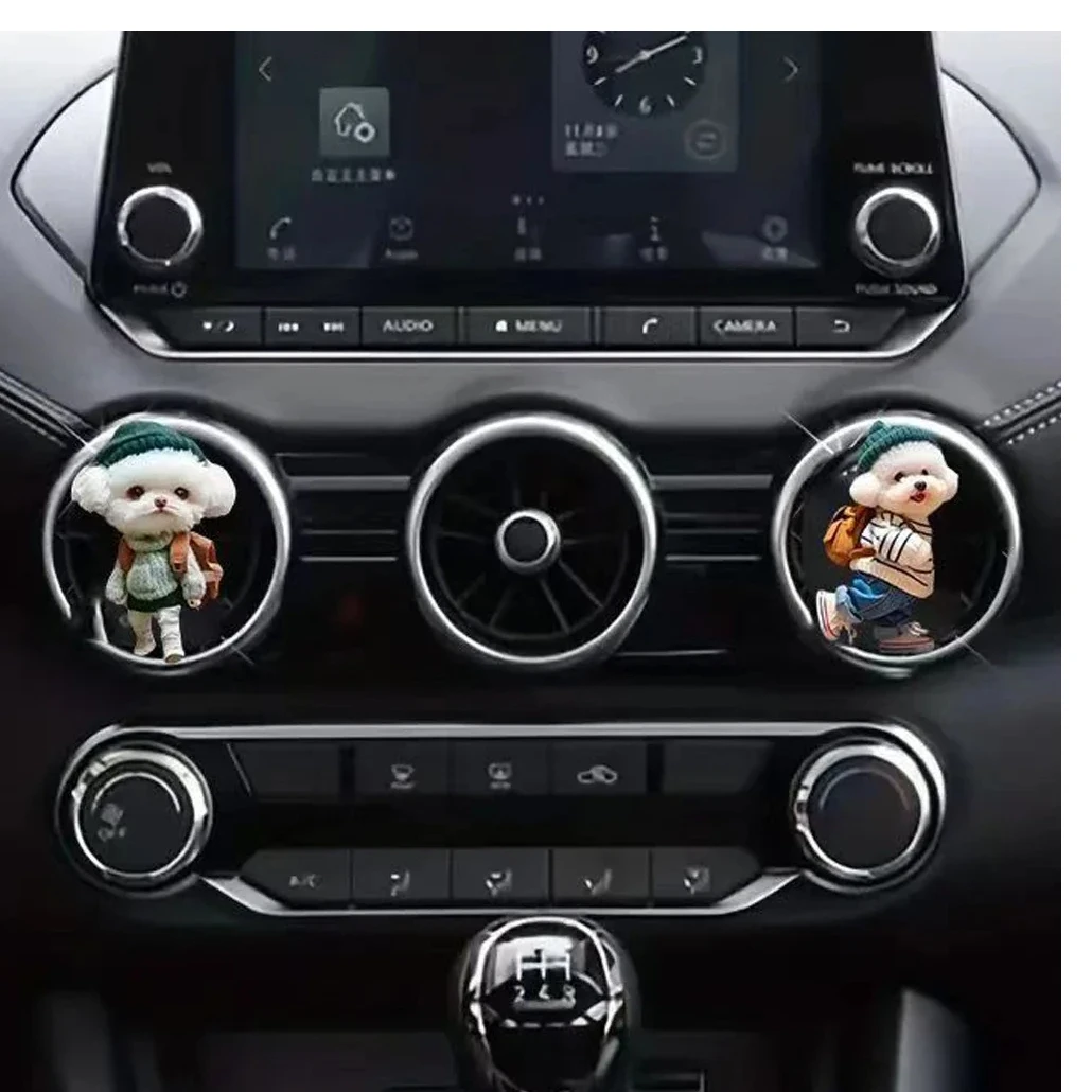 

Funny Dog Figurines Car Perfume Ornaments Car Air Conditioning Vent Decoration Ornaments Air Aroma Diffuser Lasting Aromatherapy