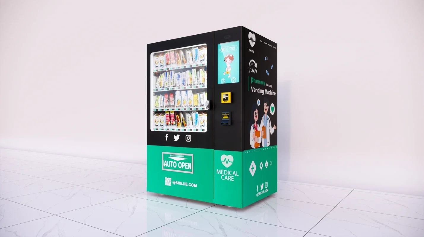 24/7 pharmacy medicine vending machine automatic medicine vending machine hospital medication first aid medical vending machine