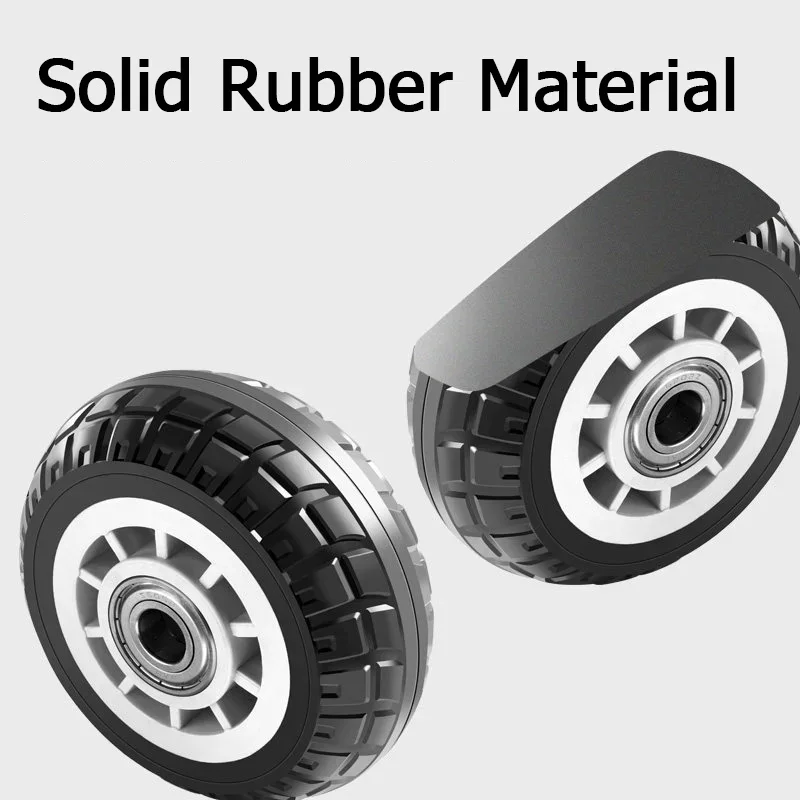 1pcs  Heavy-duty rubber silent casters 4/5/6/8 inch swivel casters load-bearing trolley pull cart trailer