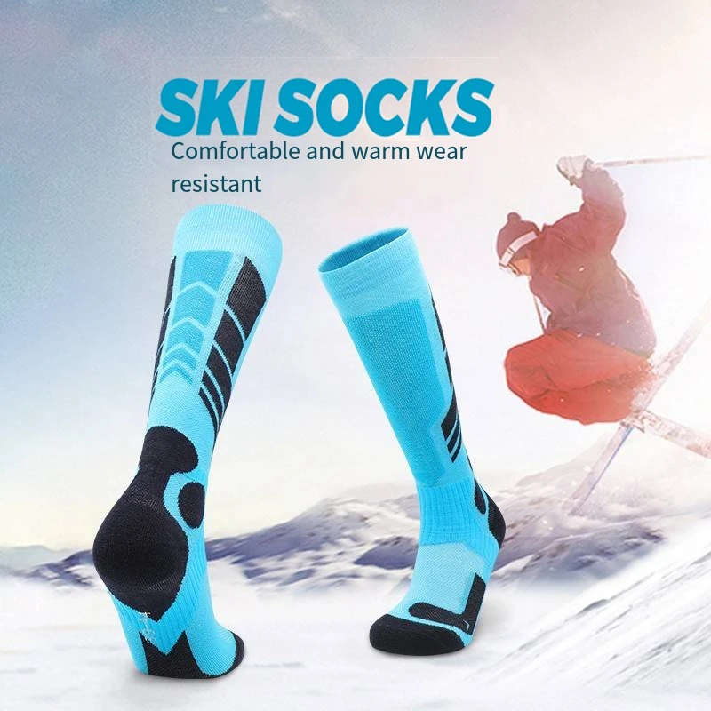 

Winter Warm Ski Socks Thick Long Tube Outdoor Sports Socks Wear-Resistant Keep Warmer Soft Skin Snowboard Skiing Stocking