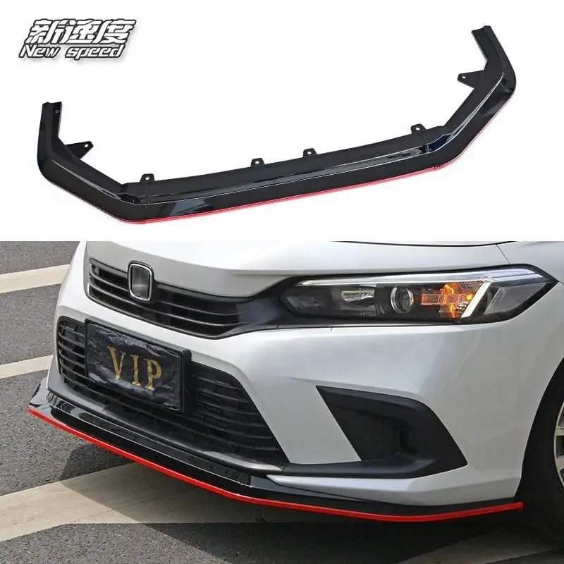 

11th Gen Civic Hatchback MC Three-Section Front Bumper Lip Car Modification Accessories