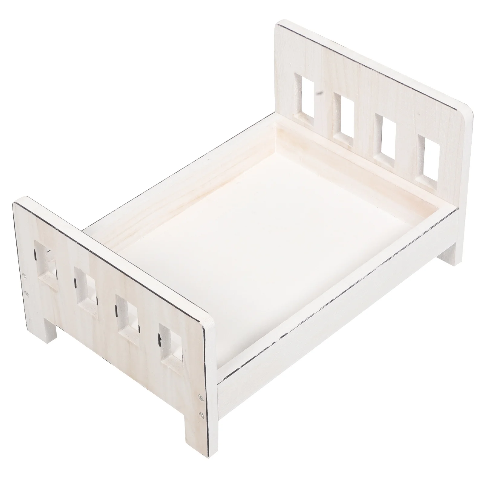 

Vintage Wooden Baby Bed for Newborn Photography Prop, Solid Wood Infant Photo Shoot Bed, Unisex Photography Accessory, Cute