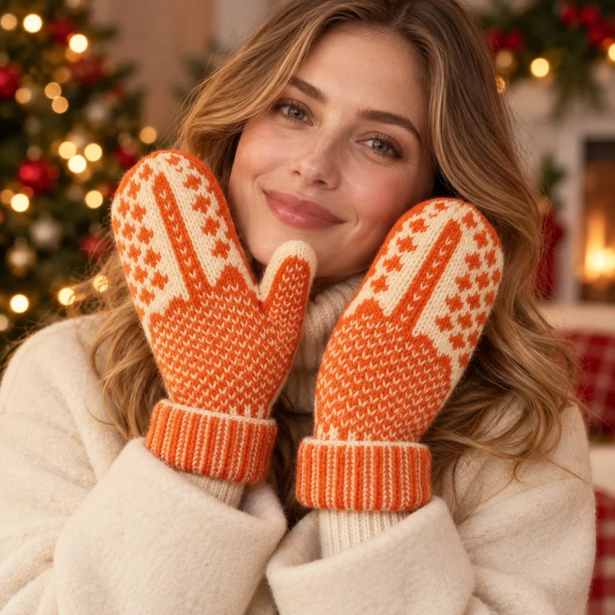 o-presente-de-natal-mais-vendido-luvas-femininas-para-estudantes-sem-dedos-com-um-design-quente-em-jacquard-e-trico-canelado