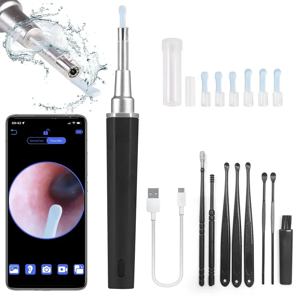 Wireless Wifi Visual Ear Cleaner Otoscope Ear Wax Ear With Ear 5MP HD Cleaning Kit Removal Sticks Endoscope Camera Tool Kit