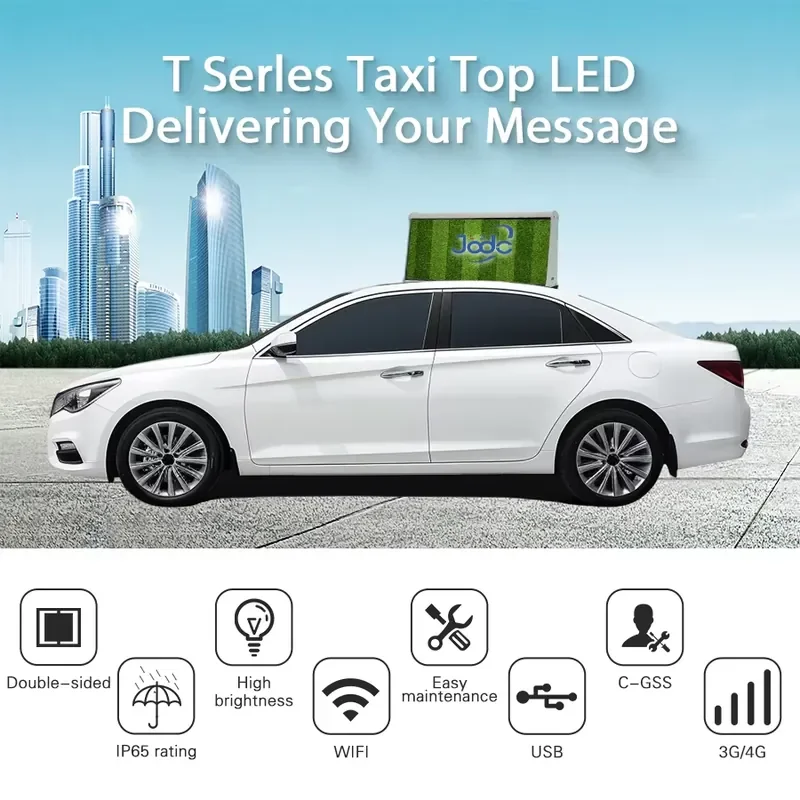 WIFI Car/taxi Led Roof Mobile ultra Light Advertising Screen 2K P5 P6 HD Taxi Led Video Display Taxi Led Display