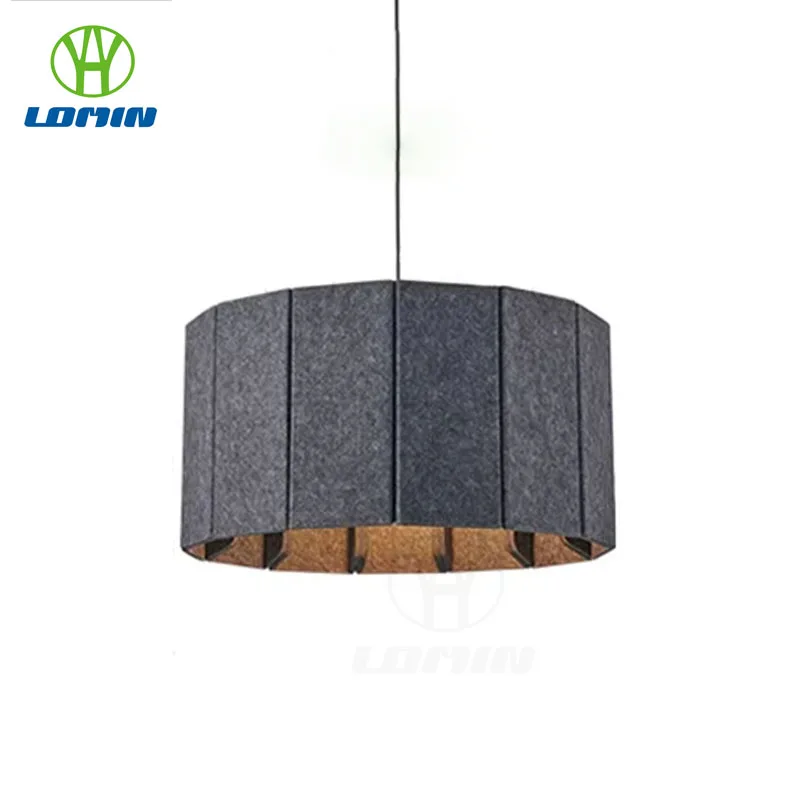Felt Sound-absorbing Cotton Round Pendant Light For Hotel Conference Room, Restaurant Creative Office, And Dining Room Lighting