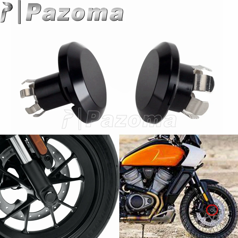 Aluminum Front Wheel Axle Cover For Harley Pan America 1250 RA1250 RA1250S RH1250S Axle Nut Cover Motorcycle Accessories 2021-up