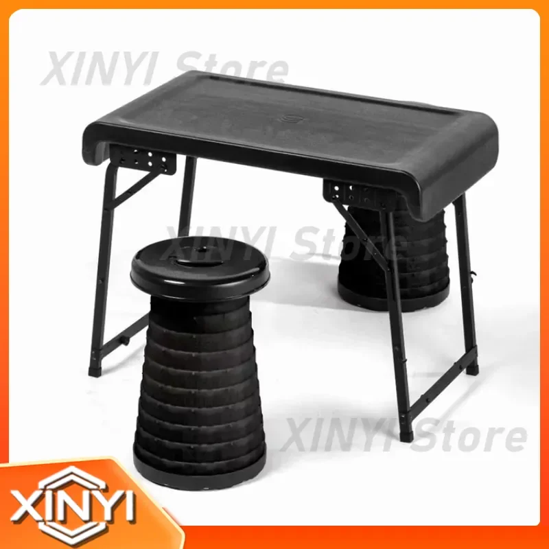 Folding Table and Chair Set Portable Ultra-Light for Coffee Shop B&B Outdoor Camping Base Lifting Coffee Table