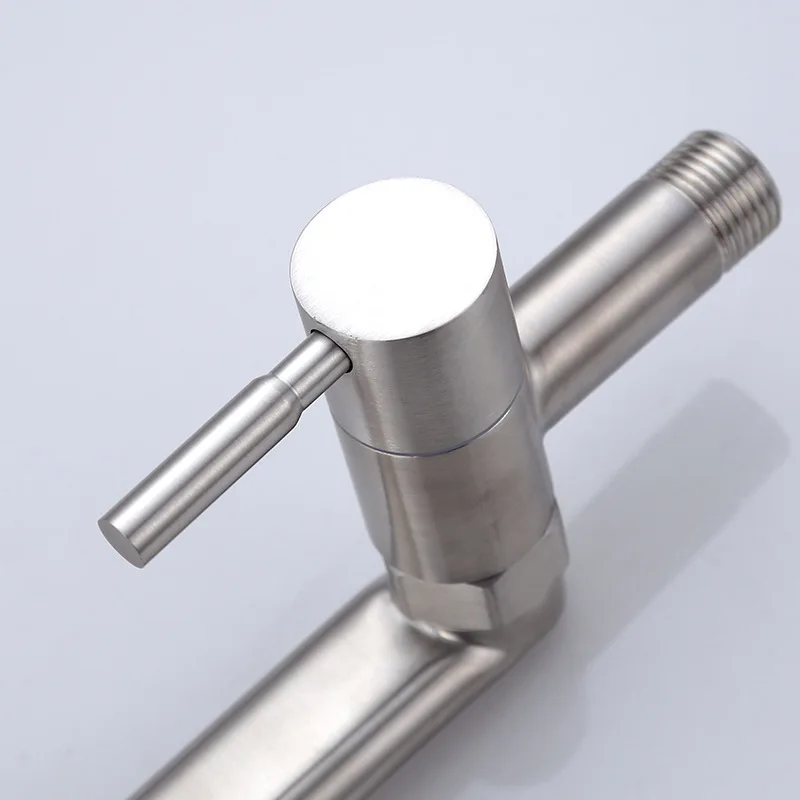 304 Stainless Steel In-Wall Single Cold Swing Kitchen Faucet Single Water Mop Pool Vegetable Sink Faucet