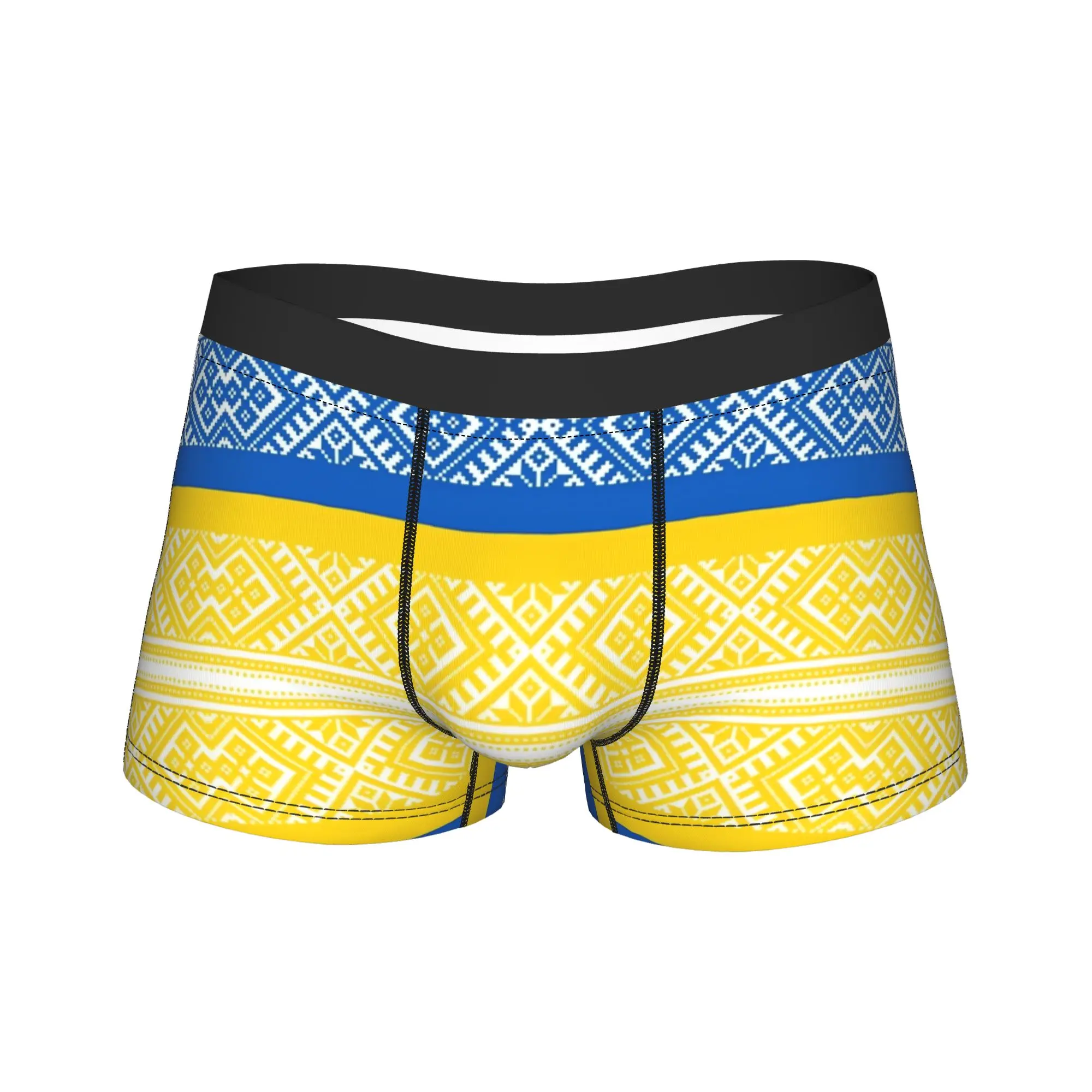 Ukraine Presidential Flag Shorts Briefs  Underwear Trenky Men Elastic Boxer Shorts Pattern Large Size Underpants