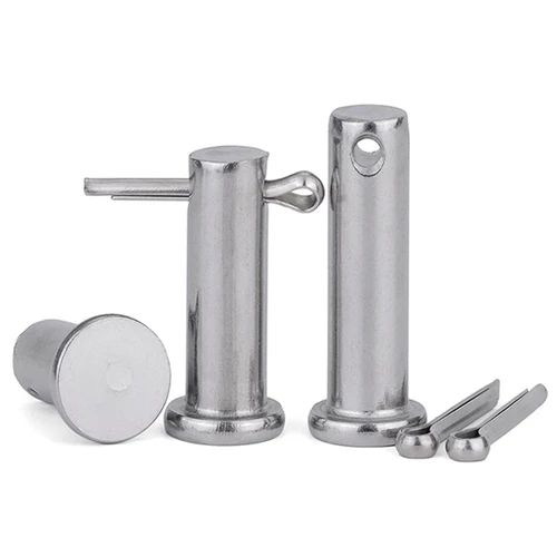 Imagen 2 del producto Juego de pasadores de chaveta de eje de pasador de agujero de acero inoxidable 304, pasador cilíndrico de cabeza plana, pasador de posicionamiento M3M4M5 M6 M8 ~ M20 GB882