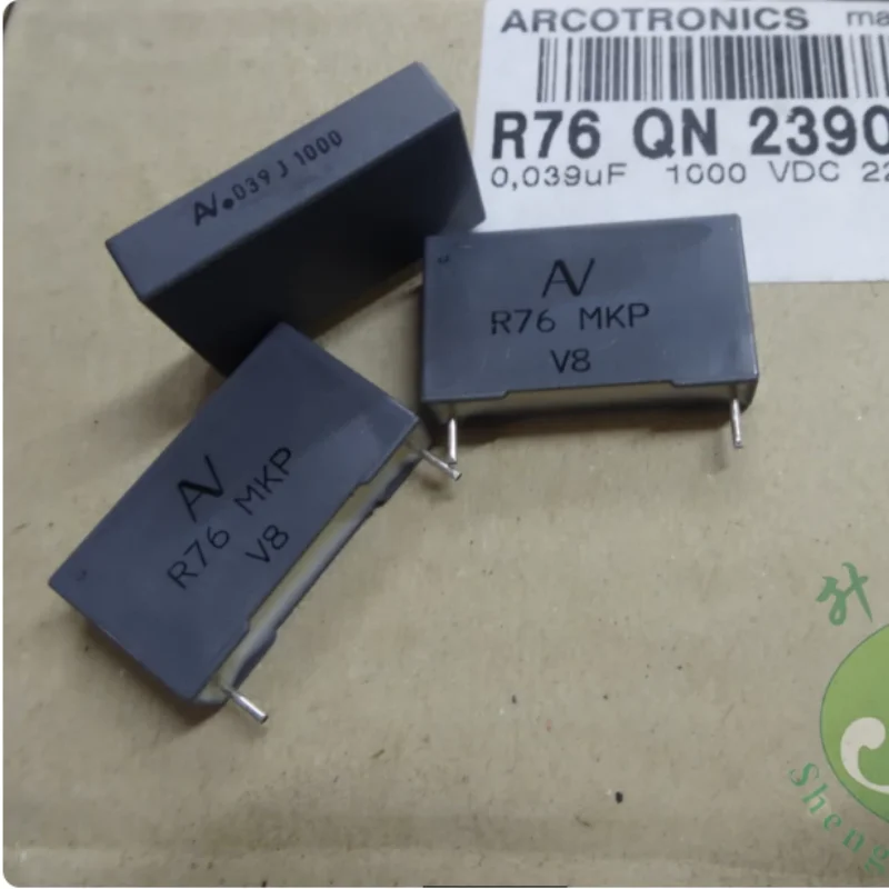 10pcs-100pcs Italian AV R76 0.039uf/1000V 39nf 393 MKP new film capacitor 22MM