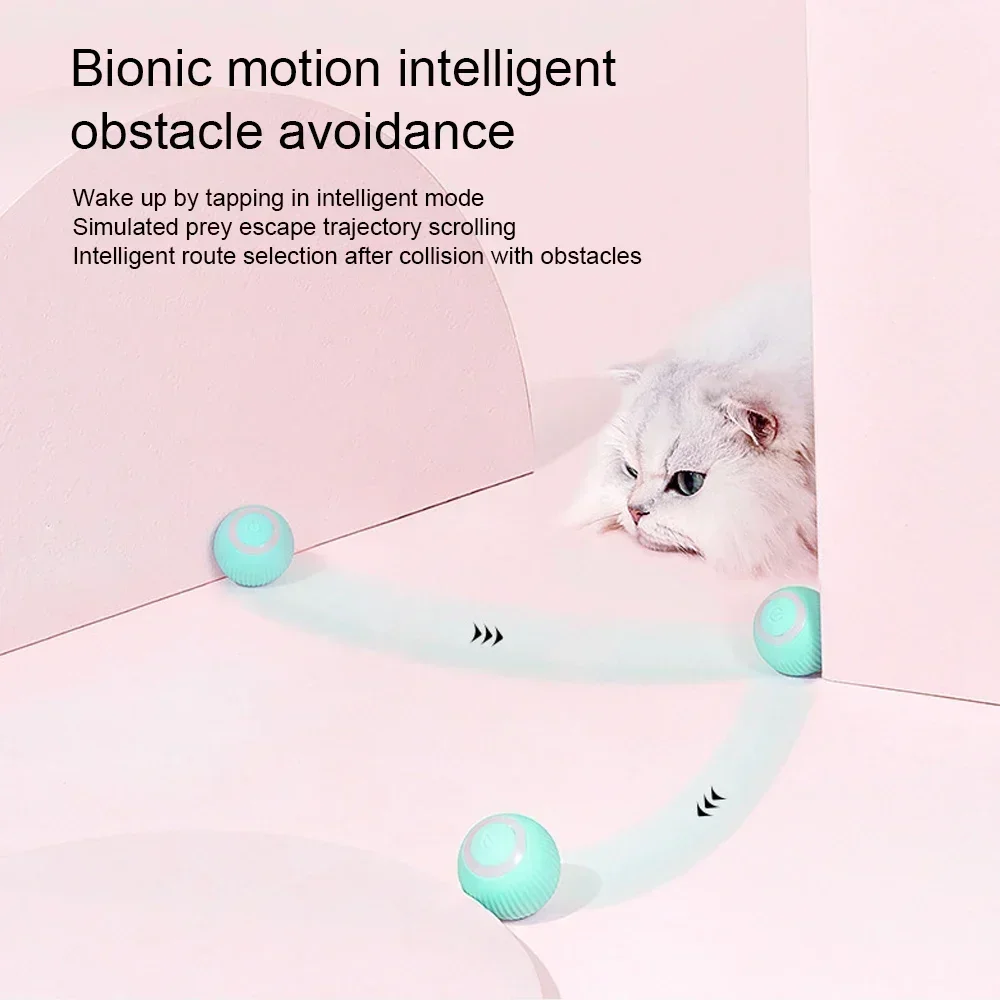 Cats Ball Cats Toys Charging Interactive Accessories Toy Automatic Function With Pet Toys. Supplies USB 360° Rotating Products
