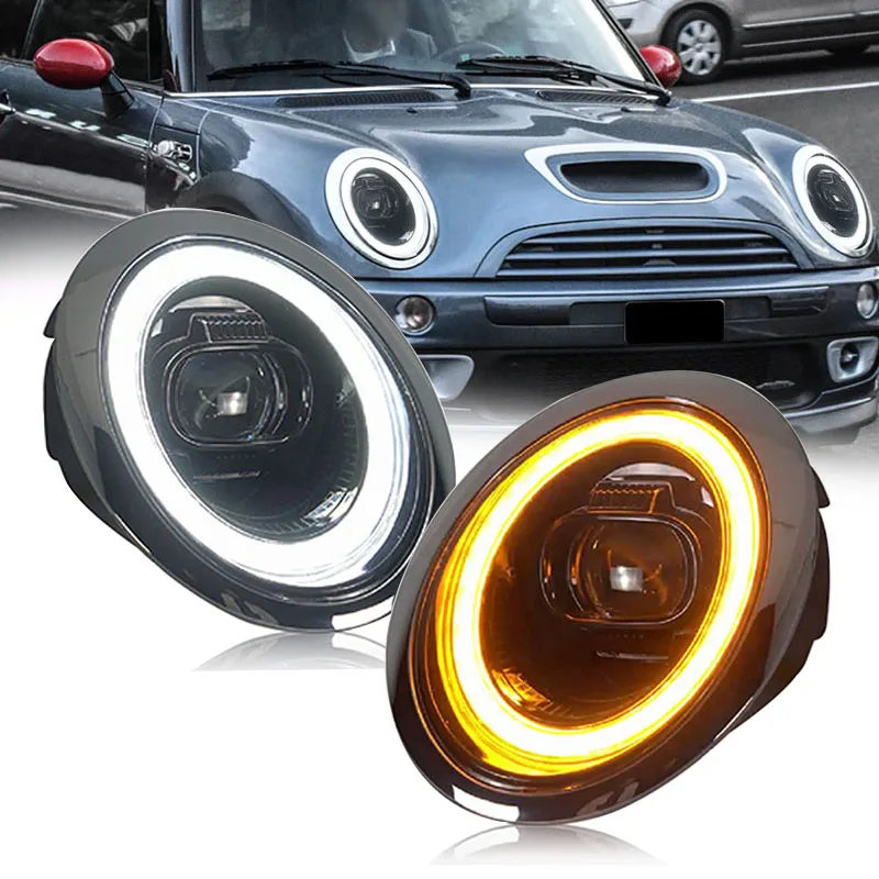 Car Styling Head Lamp for MINI R50 R52 R53 2001-2007 LED Headlight LED DRL Projector Lens Dynamic Auto Accessories