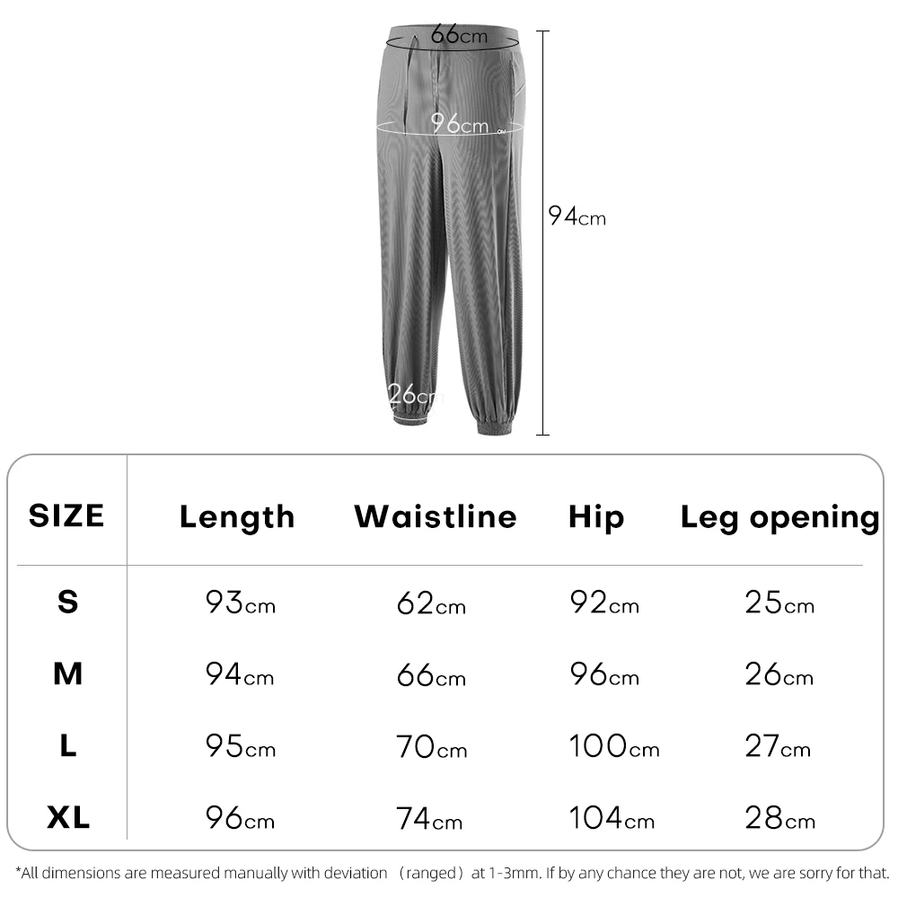 OhSunny Women Lantern Pants Casual Trousers Cooling Feeling Drawstring Baggy Sweatpants Outdoor Sun Protection UPF50+