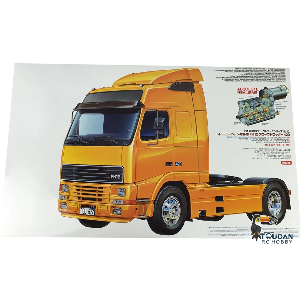 

Sale TAMIYA 1/14 56312 FH12 GB 420 RC Tractor Truck KIT Motor Remote Control Lorry Vehicle Model Car Toys for Boys