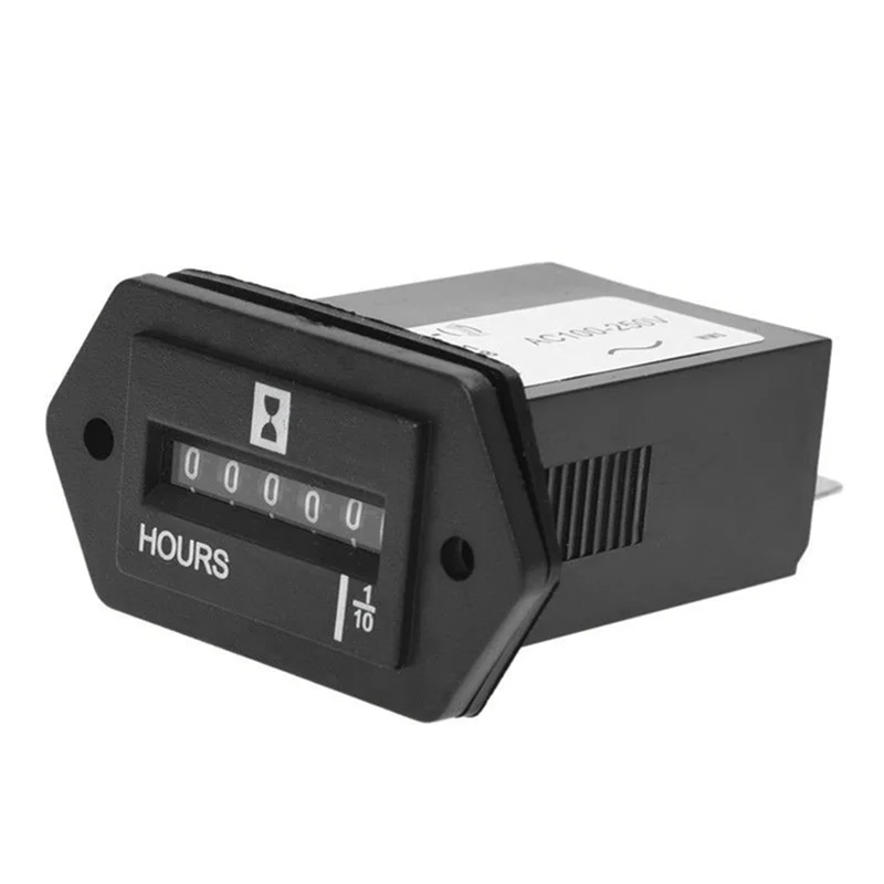 3X AC100-250V Generator Sealed Hour Meter Counter For Generator Boats Automobiles ATV UTV Go Carts