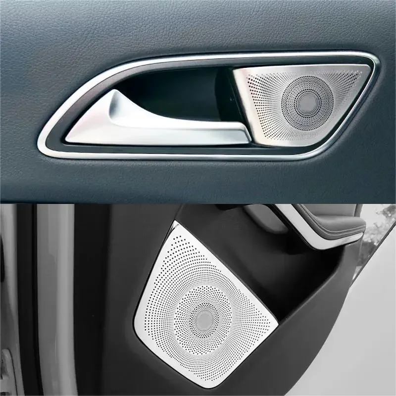 

Car styling Car Audio Speaker Rear Door Loudspeaker Trim Cover For Mercedes Benz A GLA CLA Class W176 X156 C117 Auto Accessories