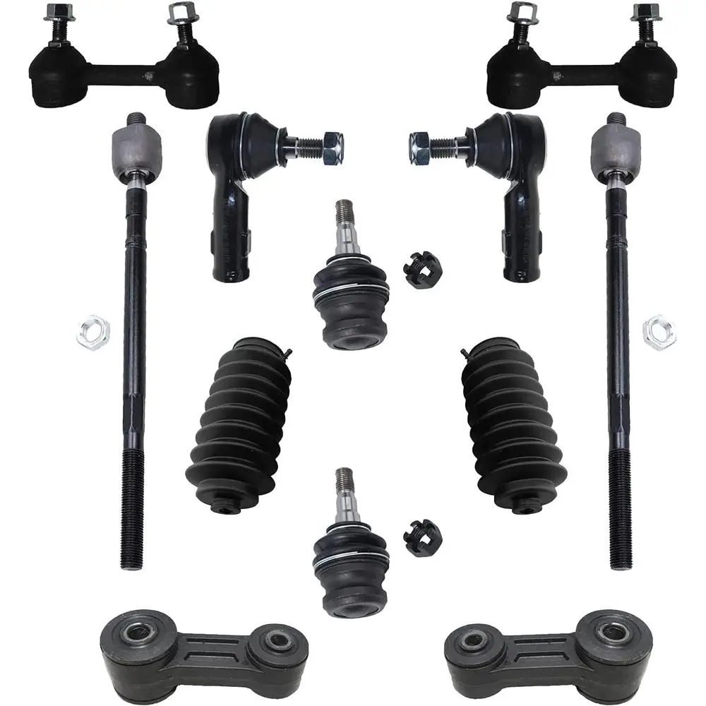 

12pc Suspension Kit for 2000-2004 Legacy Outback, Tie Rods, Lower Ball Joints, Boots, Front and Rear Sway Bars 2001-2003