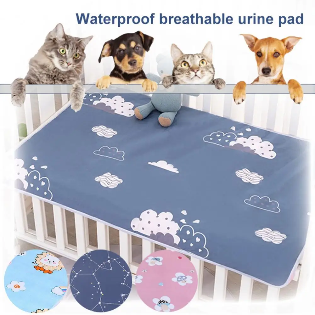 Puppy Pee Pads，Waterproof Washable Pet Diaper Pad，Printed Floor Protection，Machine Washable，Pet Pee Pads，Dog Supplies