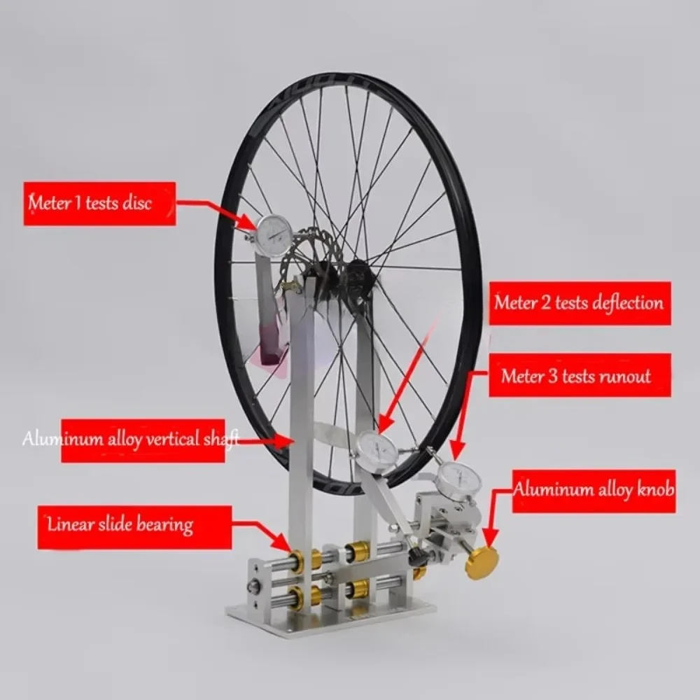 Bike Wheel Repair Tools Aluminum Alloy Bicycle Wheel Truning Stand Rims Correction Stand Bicycle Calibration Stand