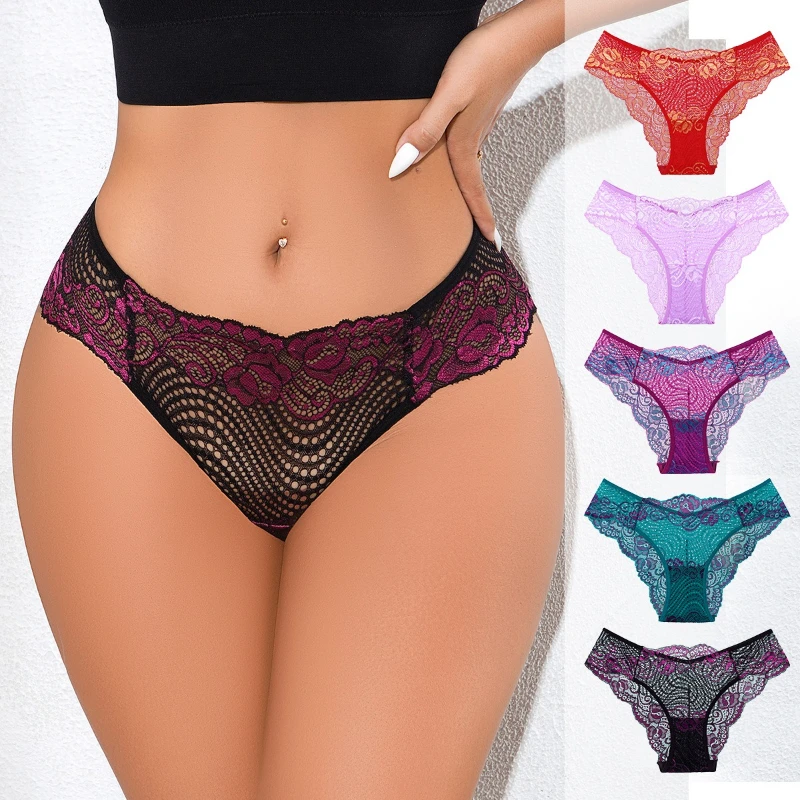 

Embroidery Floral Sexy Women Panties Breathable Comfort Sexy Lingerie Elegant Lady Briefs Multi Color Female Underwear