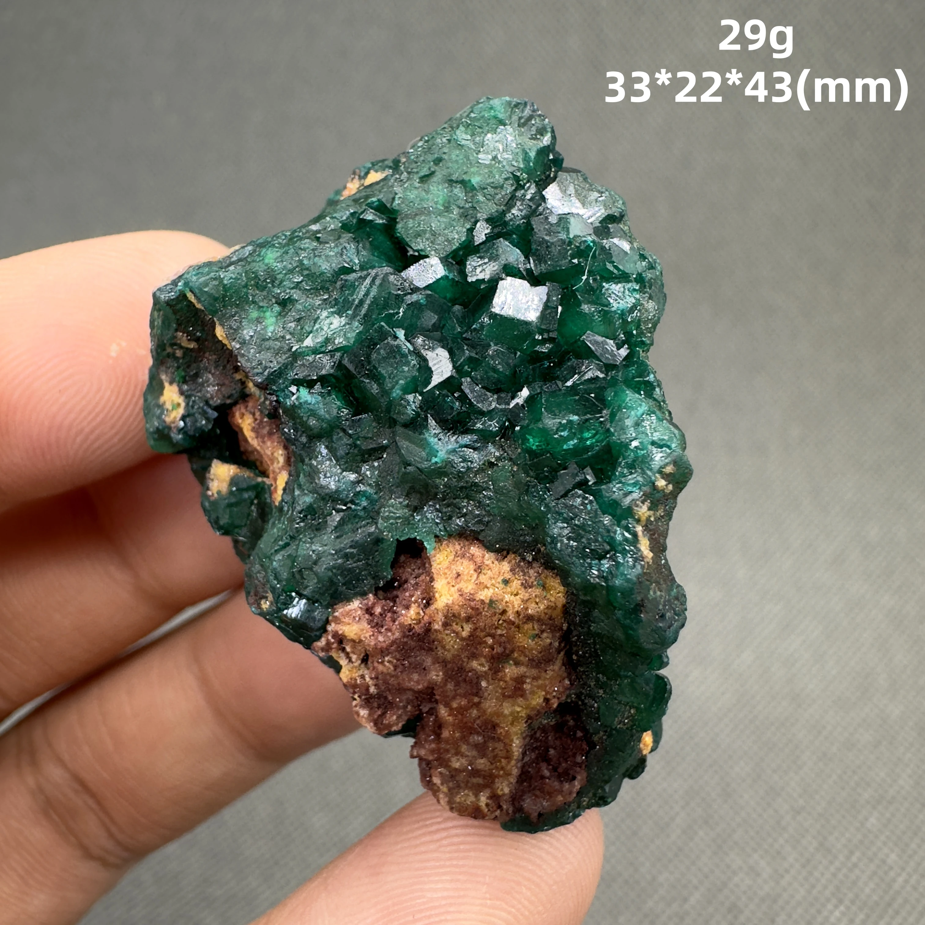 29 g Natural Congo green Dioptase Mineral specimen healing + healing quartz crystals and stones rock gemstone