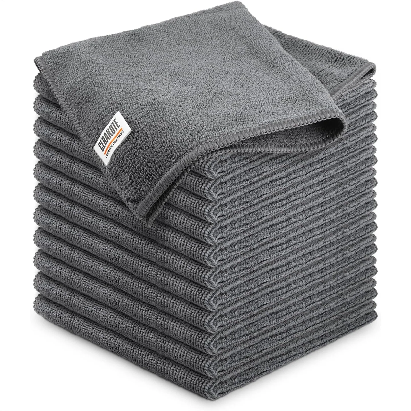 Microfiber Towels 12 Pack - 300 GSM Lint-Free Cleaning Towels for Cars, Home, Office