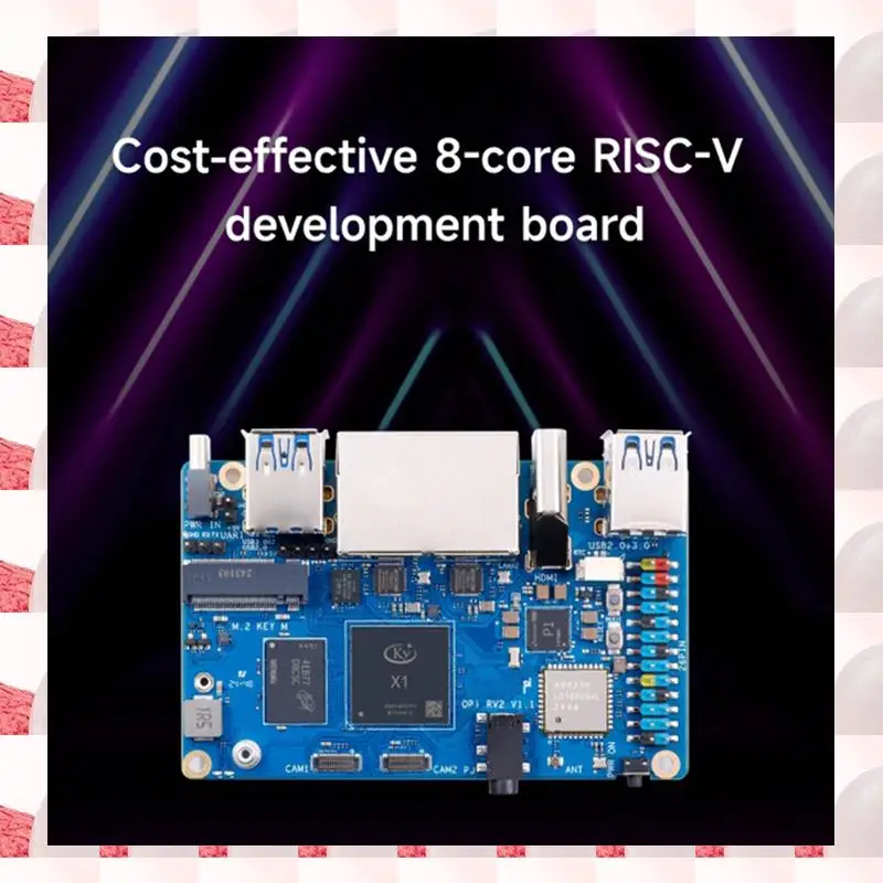 

ABGN для Orange Pi RV2 макетная плата + радиатор RISC-V 2TOPS AI CPU Wi-Fi BT5.0 M2 PCIE SSD Mini PC Поддержка Ubuntu OS 2 ГБ