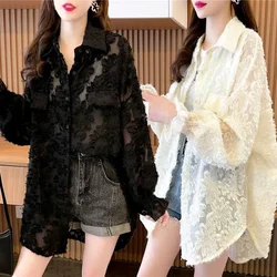 Women's Lace Hooded Sun Protection Jacket Thin Women's Top UV Protection In Summer Korean Fashion Casual Cardigan Plus Size New