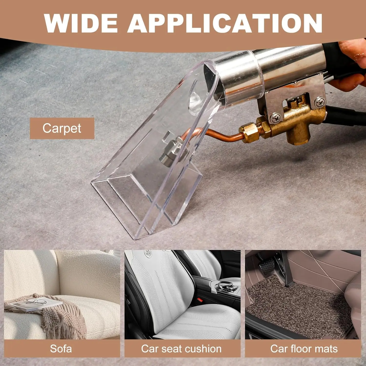 

Pro-Grade Shop Vac Extractor Conversion Kit - Universal Shop Vac Extractor Hose Kit, for Carpet, Upholstery & Auto Detailing