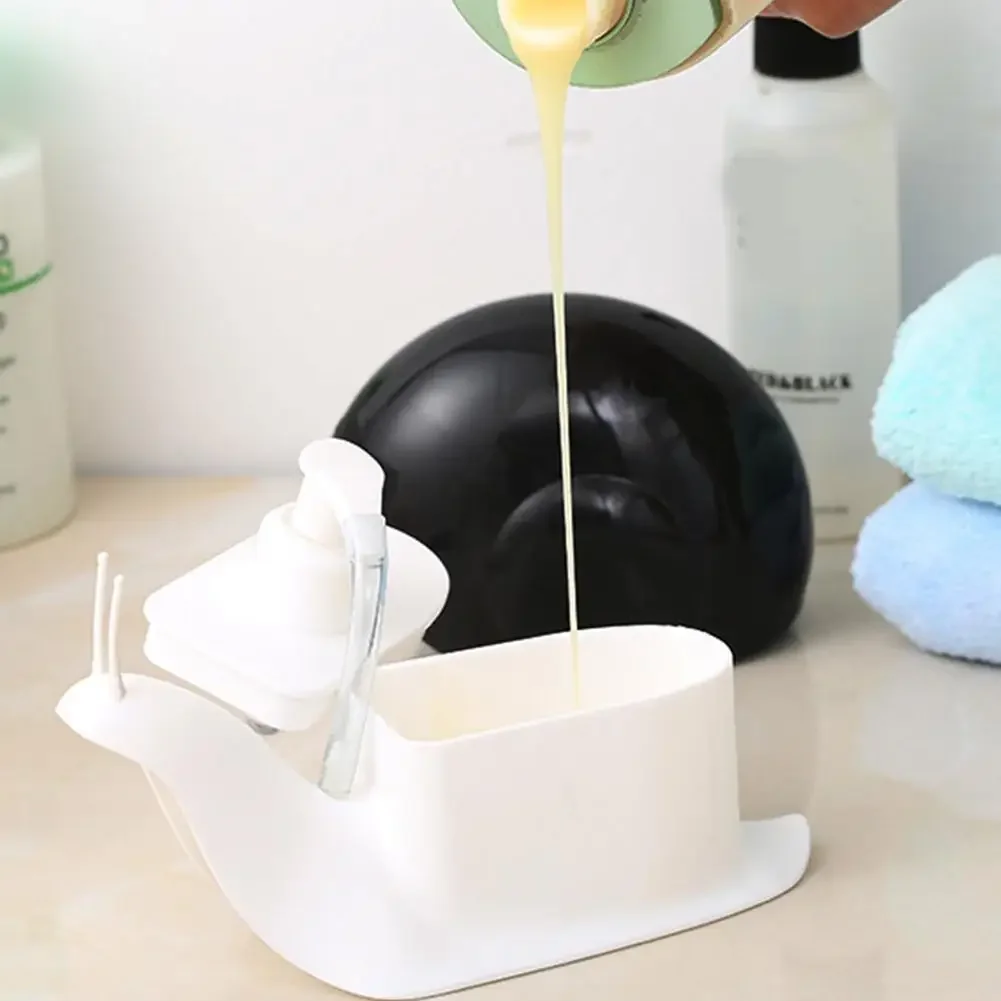 Snail Shape Liquid Soap Dispenser Portable Cartoon Soap Storage Box Shower Shampoo Dispenser Bottles Bathroom Accessories