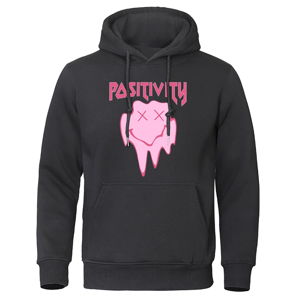 Pasitivity Melting Happy Face Men'S Hoodie Fashion Comfortable Hoodies Quality Fashion Clothing Vintage Oversized Clothes Male