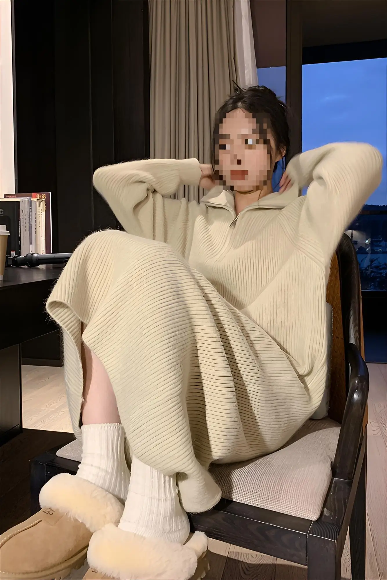 

Пуловер длиной до колена, японские свитера, джемперы, женские прямые формальные трикотажные манжеты для мамы, вязаные крючком флокированные модные