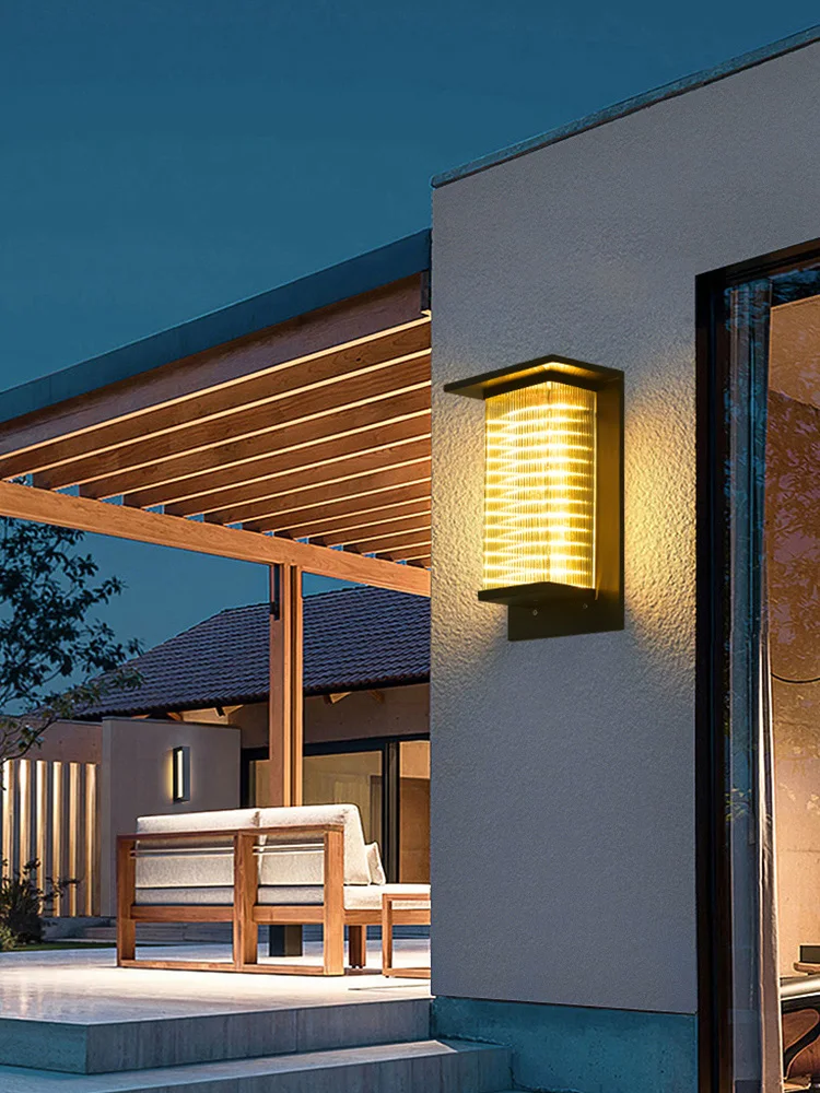 Outdoor Waterproof Courtyard Columns, Villa Exterior Wall Wall Lights On Both Sides Of The Entrance