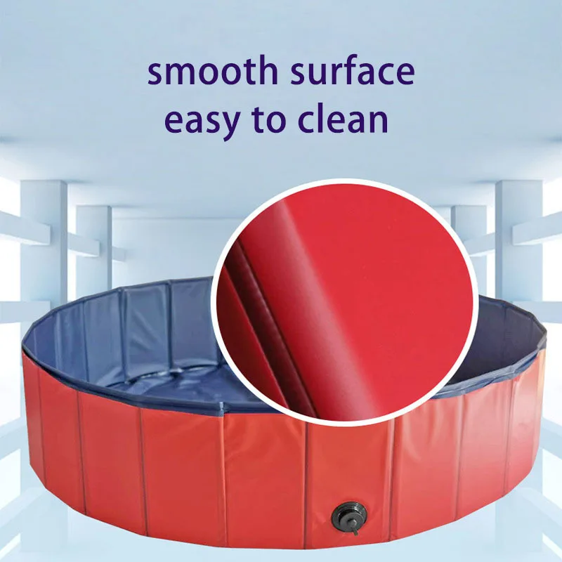 

PVC Pet Pool Foldable Portable Dog and Cat Pet Supplies （80x20cm）