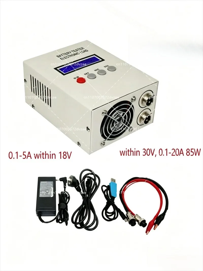 Battery Tester 30V 20A 85W Lithium Lead-acid Batteries Capacity Test 5A Charge 20A Discharge Support PC Software Control