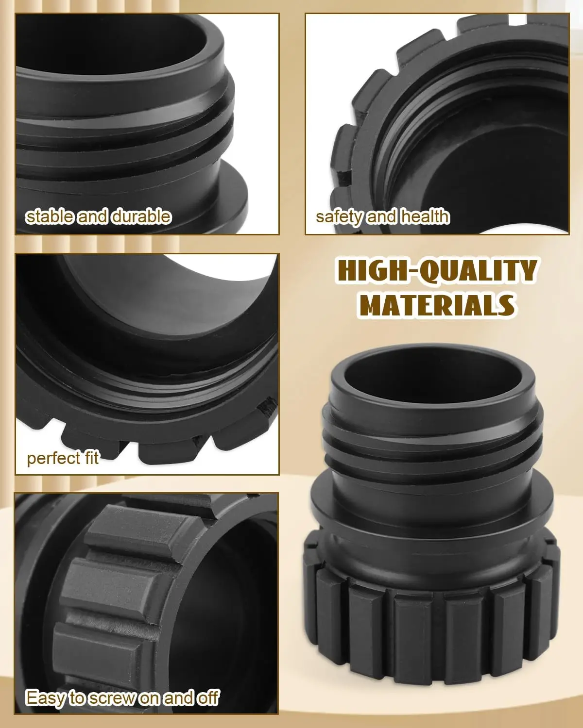 Adaptador de conexión rápida de botellas de vidrio para Soda Maker, tapa adaptadora de botella de Soda, toque Personal